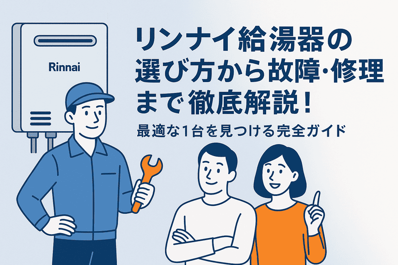 リンナイ給湯器の選び方から故障・修理まで徹底解説！最適な1台を見つける完全ガイド