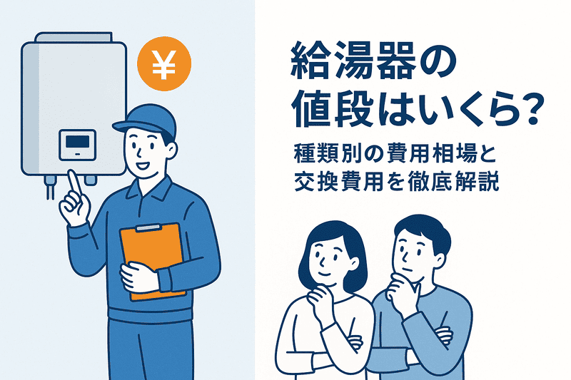 給湯器の値段はいくら？種類別の費用相場と交換費用を徹底解説