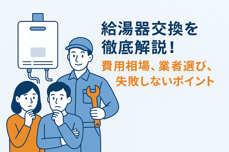 給湯器交換を徹底解説！費用相場、業者選び、失敗しないポイント