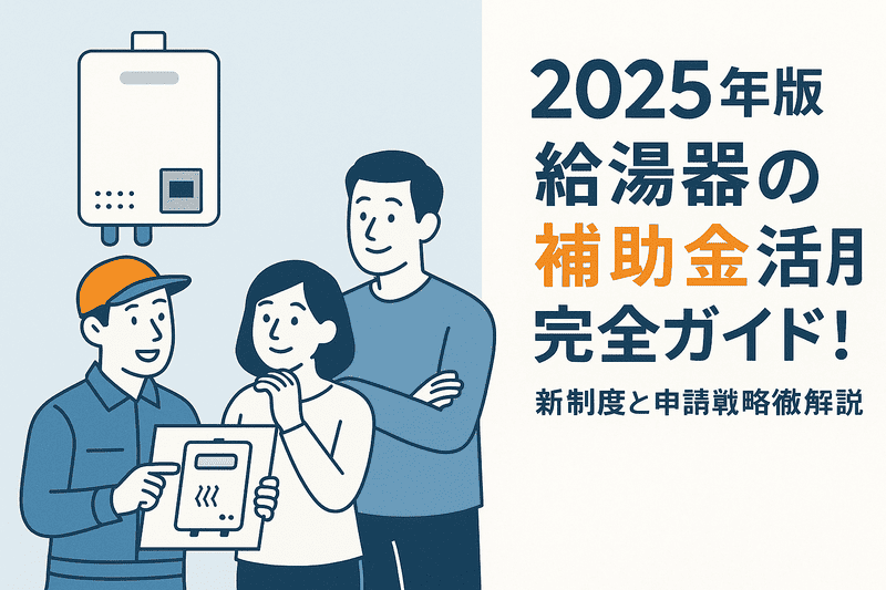 2025年版｜給湯器の補助金活用完全ガイド！新制度と申請戦略を徹底解説